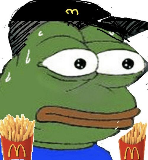 holding bags AND holding fries. this is the way.